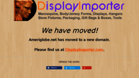 What Ameriglobe.net website looked like in 2018 (5 years ago)