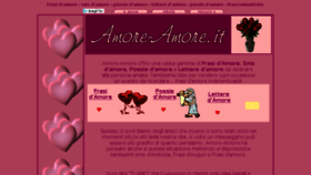 What Amore-amore.it website looked like in 2018 (5 years ago)
