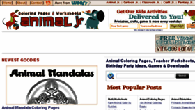 What Animaljr.com website looked like in 2018 (5 years ago)