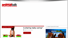 What Animaltalk.co.za website looked like in 2018 (6 years ago)