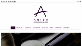 What Anisa.com website looked like in 2018 (5 years ago)