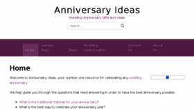 What Anniversaryideas.com website looked like in 2018 (6 years ago)