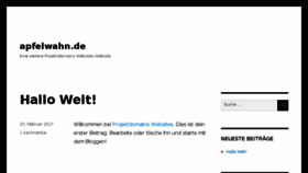 What Apfelwahn.de website looked like in 2018 (5 years ago)