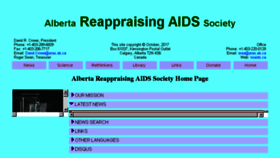 What Aras.ab.ca website looked like in 2018 (6 years ago)
