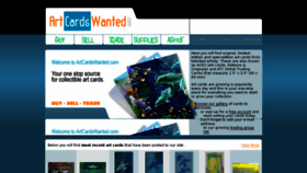 What Artcardswanted.com website looked like in 2018 (6 years ago)