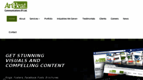 What Artbeat.in website looked like in 2018 (7 years ago)