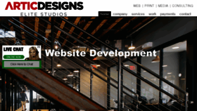 What Articdesigns.com website looked like in 2018 (5 years ago)