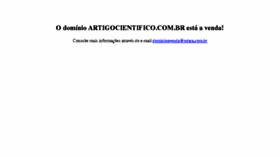 What Artigocientifico.com.br website looked like in 2018 (5 years ago)
