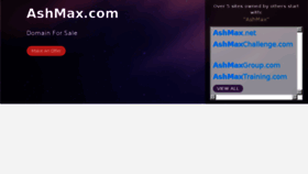 What Ashmax.com website looked like in 2018 (6 years ago)