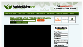 What Assistedlivinginfo.com website looked like in 2018 (6 years ago)