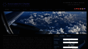 What Associatedaircharter.com website looked like in 2018 (6 years ago)