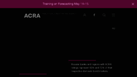 What Acra-ratings.com website looked like in 2018 (6 years ago)