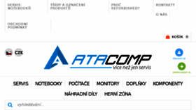 What Atacomp.cz website looked like in 2018 (5 years ago)