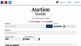 What Auctionguide.com website looked like in 2018 (6 years ago)