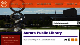 What Auroralibrary.org website looked like in 2018 (6 years ago)