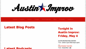 What Austinimprov.com website looked like in 2018 (5 years ago)