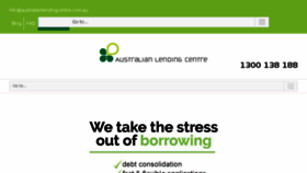 What Australianlendingcentre.com.au website looked like in 2018 (5 years ago)