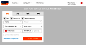 What Autoscout.at website looked like in 2018 (6 years ago)