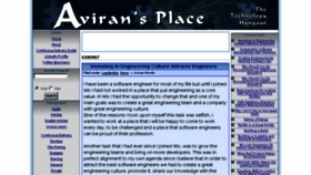 What Aviransplace.com website looked like in 2018 (6 years ago)