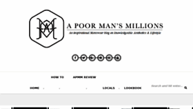 What Apoormansmillions.com website looked like in 2018 (6 years ago)