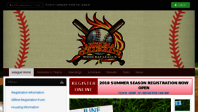 What Azsummerball.com website looked like in 2018 (5 years ago)