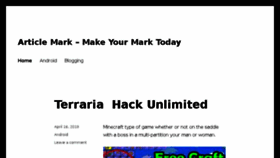What Articlemark.org website looked like in 2018 (6 years ago)