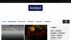 What Aneiqbal.com website looked like in 2018 (5 years ago)