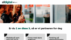 What Alldigital.no website looked like in 2018 (7 years ago)