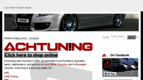 What Achtuning.com website looked like in 2018 (6 years ago)