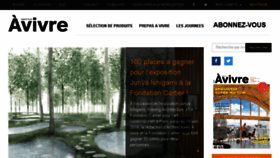 What Avivremagazine.fr website looked like in 2018 (6 years ago)