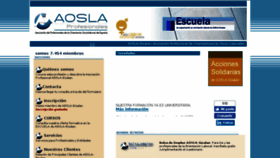 What Aosla.org website looked like in 2018 (6 years ago)