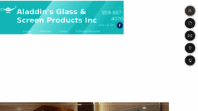 What Aladdinsglass.com website looked like in 2018 (6 years ago)