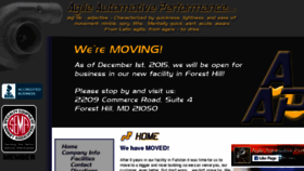 What Agileauto.com website looked like in 2018 (6 years ago)