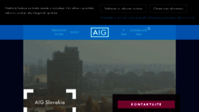 What Aigpoistenie.sk website looked like in 2018 (6 years ago)