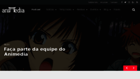 What Animedia.com.br website looked like in 2018 (5 years ago)