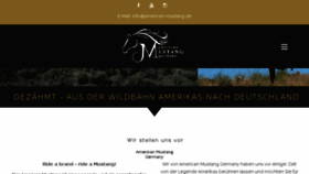What American-mustang.de website looked like in 2018 (7 years ago)
