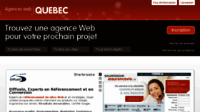 What Agenceswebduquebec.com website looked like in 2018 (6 years ago)