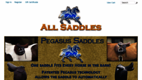 What Allsaddles.com website looked like in 2018 (6 years ago)