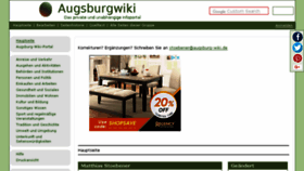 What Augsburgwiki.de website looked like in 2018 (6 years ago)