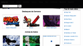 What Animesfusion.com.br website looked like in 2018 (8 years ago)