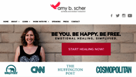 What Amybscher.com website looked like in 2018 (6 years ago)