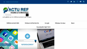 What Actu-ref.fr website looked like in 2018 (6 years ago)