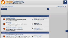 What Anxietycommunity.com website looked like in 2018 (6 years ago)