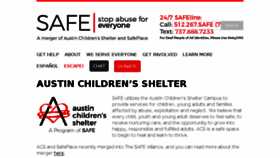What Austinchildrenshelter.org website looked like in 2018 (6 years ago)