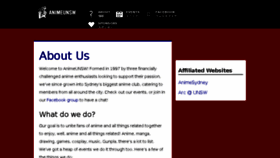 What Animeunsw.net website looked like in 2018 (6 years ago)