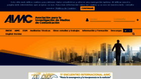 What Aimc.es website looked like in 2018 (5 years ago)