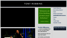 What Anthonyrobbins.de website looked like in 2018 (6 years ago)