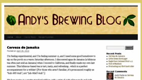 What Andybrews.com website looked like in 2018 (5 years ago)