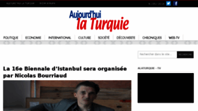 What Aujourdhuilaturquie.com website looked like in 2018 (5 years ago)