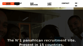 What Africawork.com website looked like in 2018 (6 years ago)